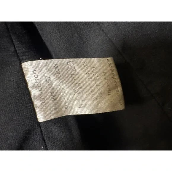 Roar Corduroy Blazer Jacket Men Medium Fray Distressed Detailed Lining Drk Brown